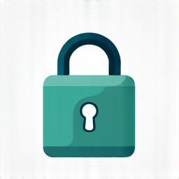 Illustration of a secure padlock, symbolizing data privacy and security.